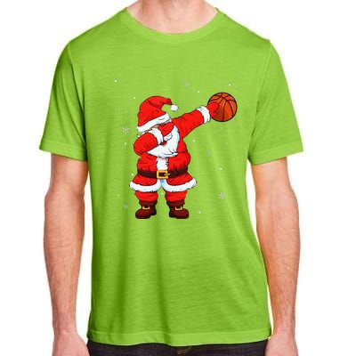 Basketball Dabbing Santa Funny Christmas Gifts For Adult ChromaSoft Performance T-Shirt