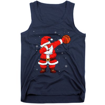 Basketball Dabbing Santa Funny Christmas Gifts For Tank Top