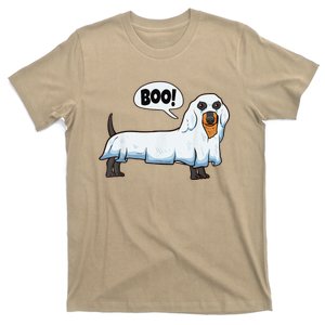 Boo Dachshund Spooky Dog Wiener Halloween Costume Gift T-Shirt