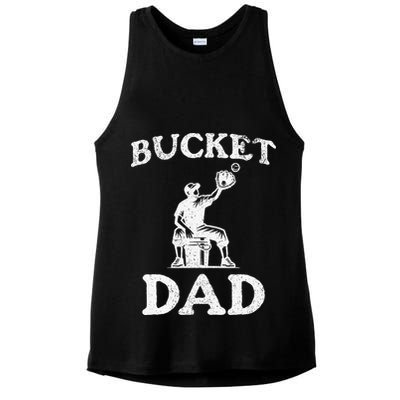 Bucket Dad Softball Dad Baseball Ladies PosiCharge Tri-Blend Wicking Tank
