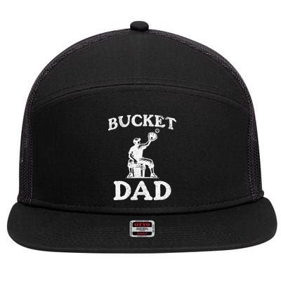Bucket Dad Softball Dad Baseball 7 Panel Mesh Trucker Snapback Hat