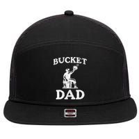 Bucket Dad Softball Dad Baseball 7 Panel Mesh Trucker Snapback Hat