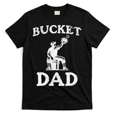 Bucket Dad Softball Dad Baseball T-Shirt