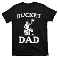 Bucket Dad Softball Dad Baseball T-Shirt