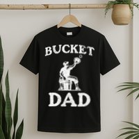 Bucket Dad Softball Dad Baseball T-Shirt