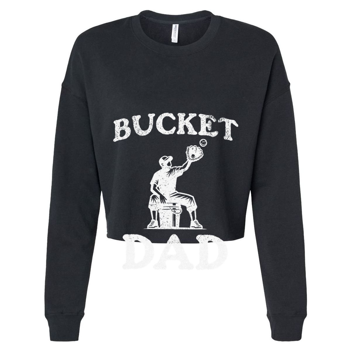 Bucket Dad Softball Dad Baseball T-Shirt