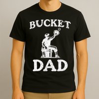 Bucket Dad Softball Dad Baseball T-Shirt