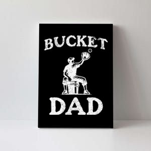 Bucket Dad Softball Dad Baseball Canvas