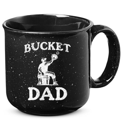 Bucket Dad Softball Dad Baseball 15oz Campfire Ceramic Mug