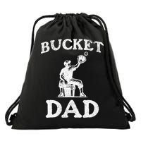 Bucket Dad Softball Dad Baseball Drawstring Bag