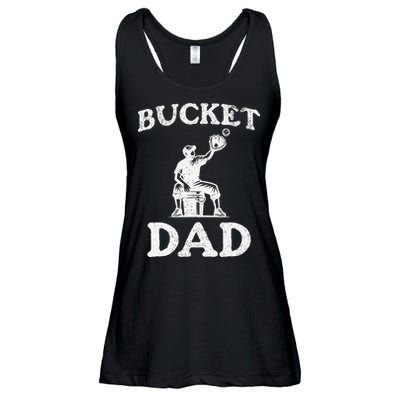 Bucket Dad Softball Dad Baseball Ladies Essential Flowy Tank