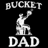 Bucket Dad Softball Dad Baseball Flat Bill Trucker Hat