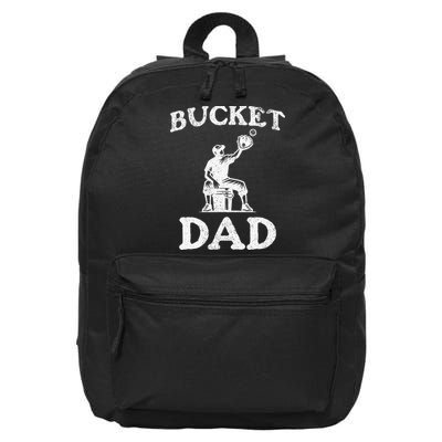 Bucket Dad Softball Dad Baseball 16 in Basic Backpack
