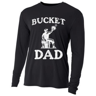 Bucket Dad Softball Dad Baseball Cooling Performance Long Sleeve Crew