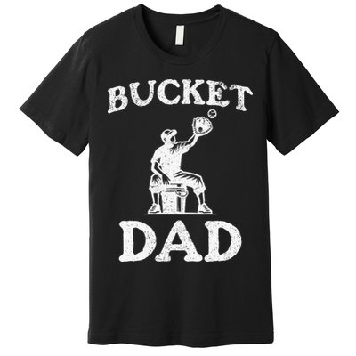 Bucket Dad Softball Dad Baseball Premium T-Shirt