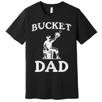 Bucket Dad Softball Dad Baseball Premium T-Shirt