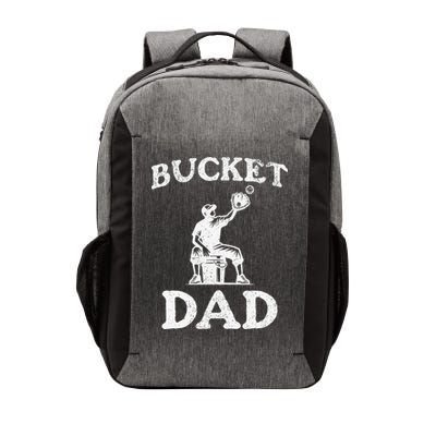 Bucket Dad Softball Dad Baseball Vector Backpack