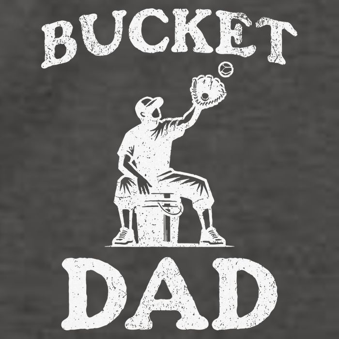 Bucket Dad Softball Dad Baseball Vector Backpack