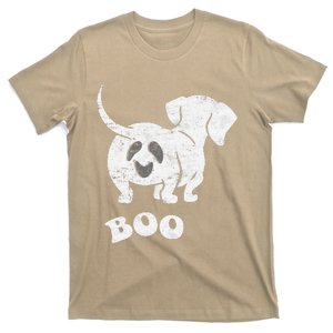 Boo Dachshund Spooky Dog Wiener Halloween Costume T-Shirt