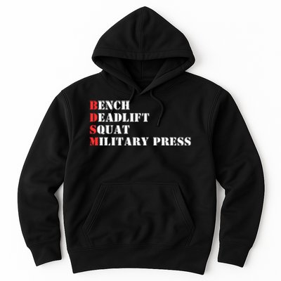 Bench Deadlift Squat Military Press Hoodie