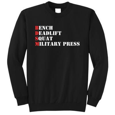 Bench Deadlift Squat Military Press Sweatshirt