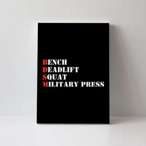 Bench Deadlift Squat Military Press Canvas