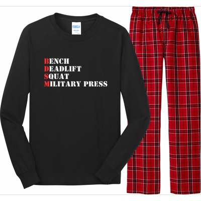 Bench Deadlift Squat Military Press Long Sleeve Pajama Set