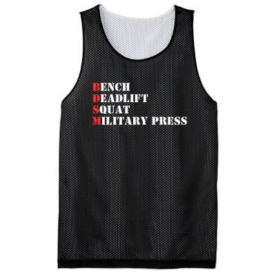 Bench Deadlift Squat Military Press Mesh Reversible Basketball Jersey Tank