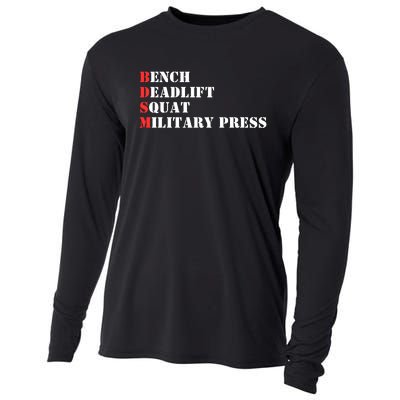 Bench Deadlift Squat Military Press Cooling Performance Long Sleeve Crew