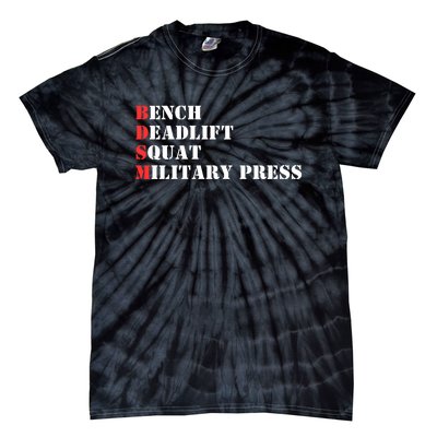 Bench Deadlift Squat Military Press Tie-Dye T-Shirt