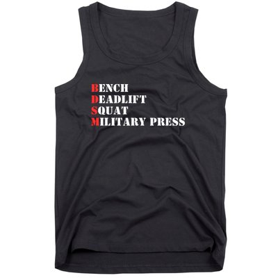 Bench Deadlift Squat Military Press Tank Top