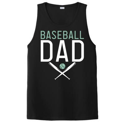 Baseball Dad Sport Father Daddy Gift PosiCharge Competitor Tank