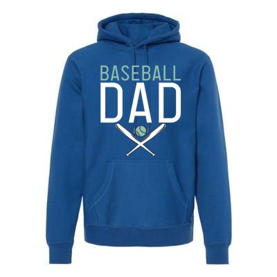 Baseball Dad Sport Father Daddy Gift Premium Hoodie