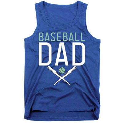 Baseball Dad Sport Father Daddy Gift Tank Top