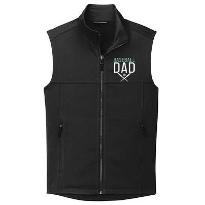 Baseball Dad Sport Father Daddy Gift Collective Smooth Fleece Vest