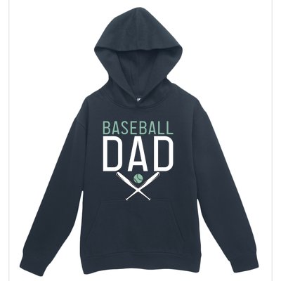 Baseball Dad Sport Father Daddy Gift Urban Pullover Hoodie