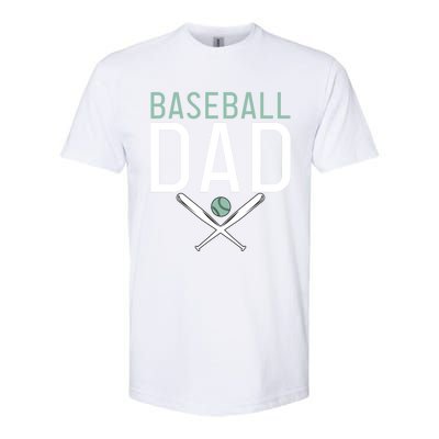 Baseball Dad Sport Father Daddy Gift Softstyle CVC T-Shirt