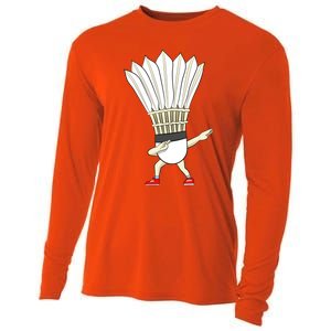 Badminton Dabbing Shuttlecock Birdie Badminton Cute Gift Cooling Performance Long Sleeve Crew