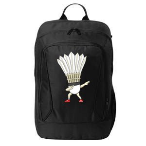 Badminton Dabbing Shuttlecock Birdie Badminton Cute Gift City Backpack