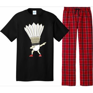 Badminton Dabbing Shuttlecock Birdie Badminton Cute Gift Pajama Set