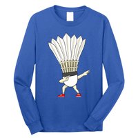 Badminton Dabbing Shuttlecock Birdie Badminton Cute Gift Long Sleeve Shirt