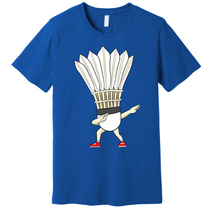 Badminton Dabbing Shuttlecock Birdie Badminton Cute Gift Premium T-Shirt