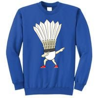 Badminton Dabbing Shuttlecock Birdie Badminton Cute Gift Tall Sweatshirt