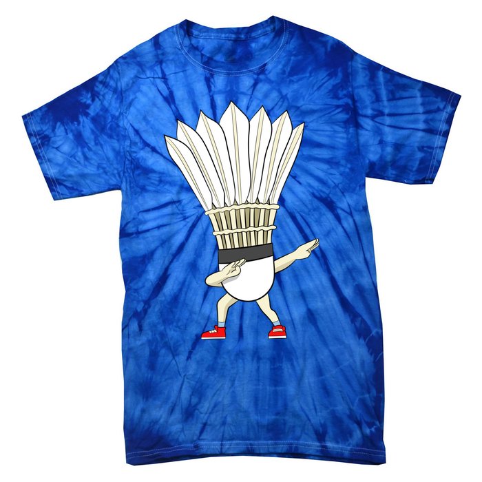 Badminton Dabbing Shuttlecock Birdie Badminton Cute Gift Tie-Dye T-Shirt