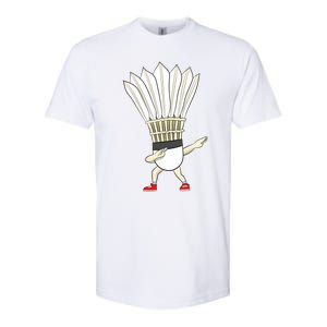 Badminton Dabbing Shuttlecock Birdie Badminton Cute Gift Softstyle CVC T-Shirt