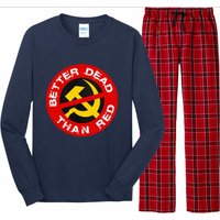 Better Dead Than Red Long Sleeve Pajama Set