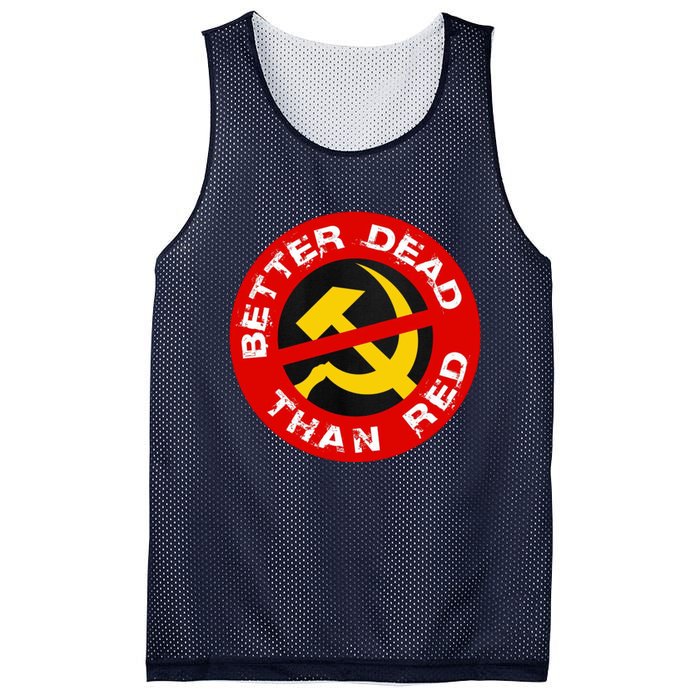 Better Dead Than Red Mesh Reversible Basketball Jersey Tank