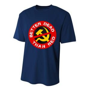 Better Dead Than Red Performance Sprint T-Shirt