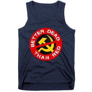 Better Dead Than Red Tank Top