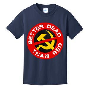 Better Dead Than Red Kids T-Shirt